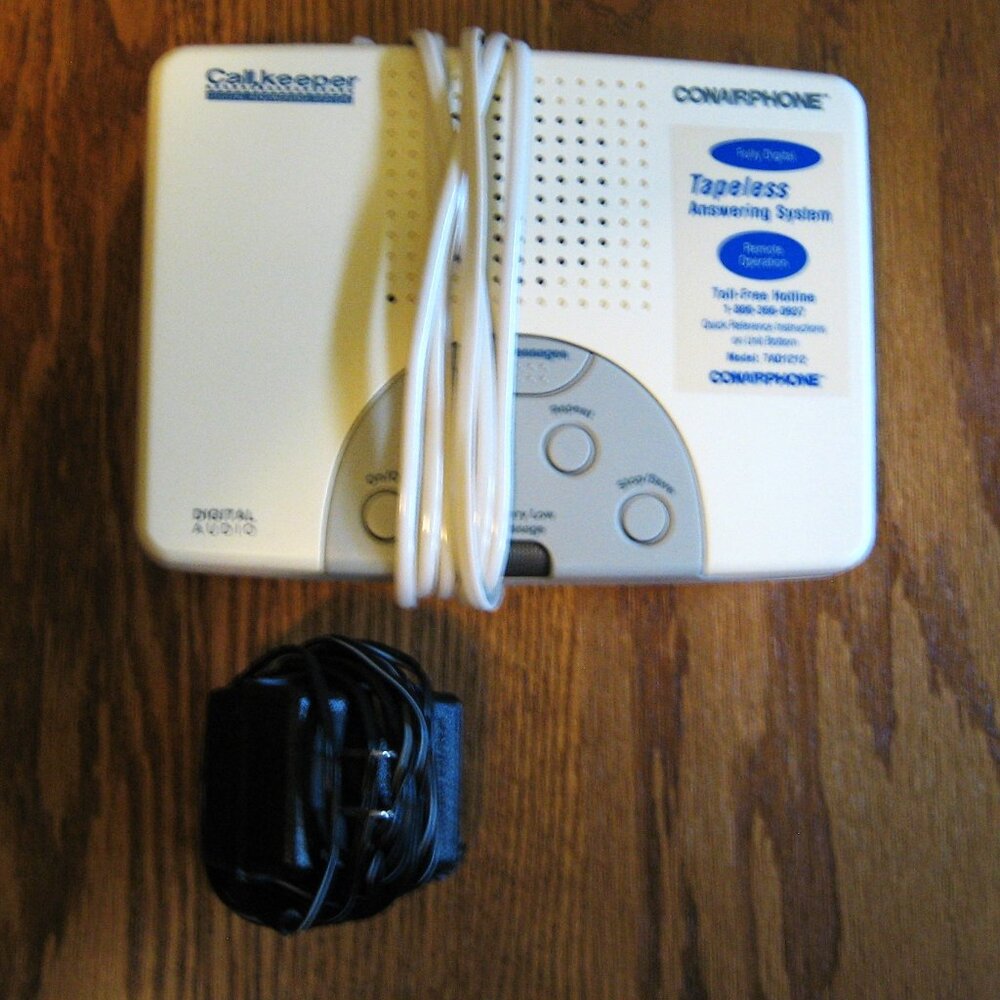 CONAIRPHONE- Digital Answering Machine-  Model TAD1212 Used.